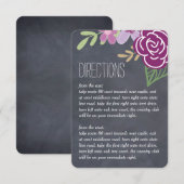 Radiant Florals Wedding Directions Kaarten (Voorkant / Achterkant)