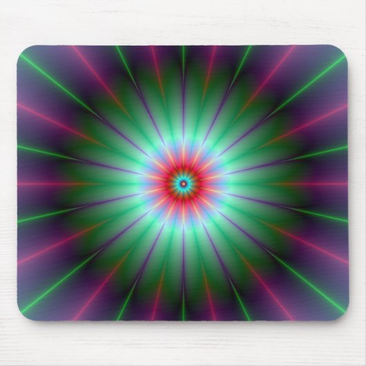 Radiant Flower Mousepad Muismat (Voorkant)