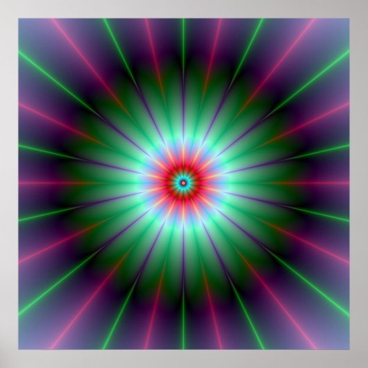 Radiant Flower Poster (Voorkant)