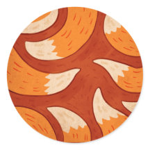Radiant Fox - Animal Pattern Illustration