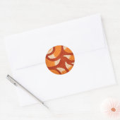 Radiant Fox - Animal Pattern Illustration Ronde Sticker (Envelop)