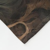 Radiant Fractal Flower Fleece Deken (Hoek)