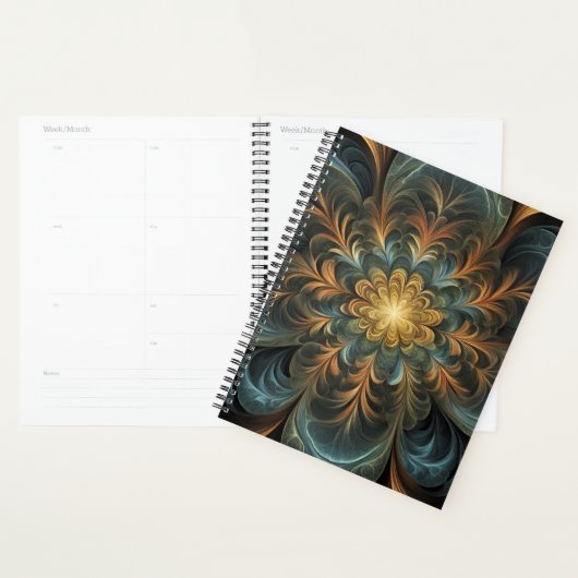 Radiant Fractal Flower Planner (Display)