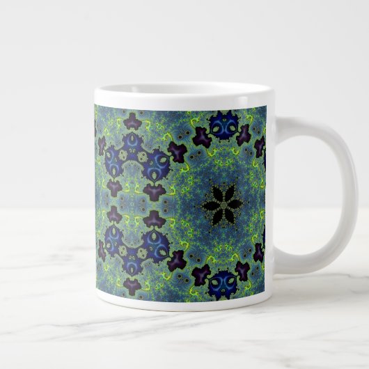 Radiant Fractal Symphony Grote Koffiekop (Rechts)