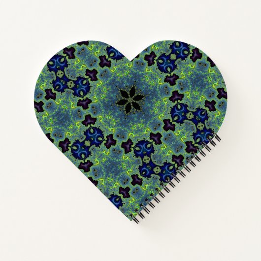 Radiant Fractal Symphony Notitieboek (Achterkant)