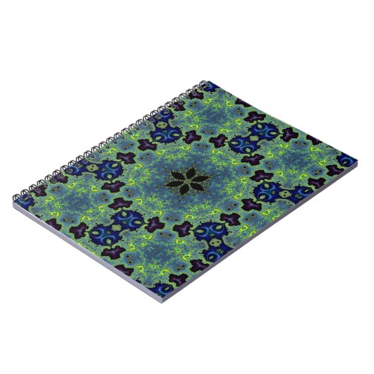 Radiant Fractal Symphony Notitieboek (Linkerzijde)