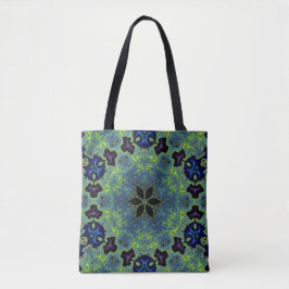 Radiant Fractal Symphony Tote Bag