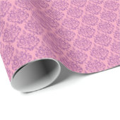Radiant Frosted Orchid Damask Cadeaupapier (Rol Hoek)