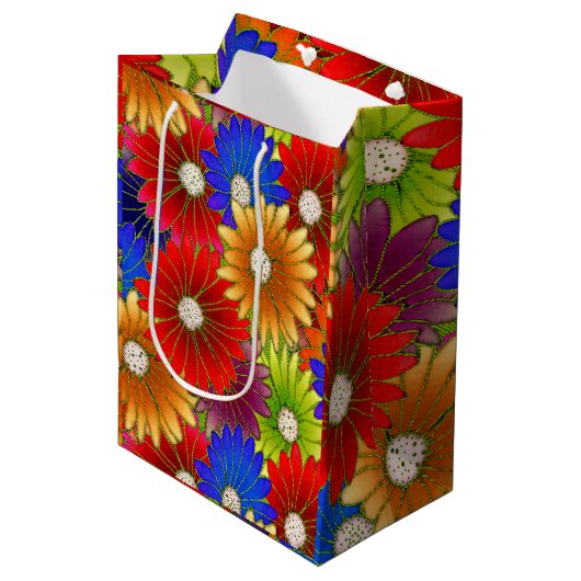 Radiant Garden Gift Bag Medium Cadeauzakje (Voorkant Gekanteld)