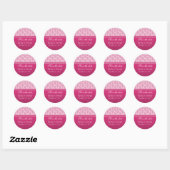 Radiant Glam Damask bewaar de Stickers Datum op (Vel)