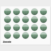 Radiant Glam Damask bewaar de Stickers Datum op (Vel)