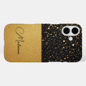 Radiant Glam (Glitter - goud - Leer) Case-Mate iPhone Case (Achterkant (horizontaal))