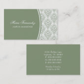 Radiant Glam Visitekaartje, Clover Green Visitekaartje (Voorkant / Achterkant)