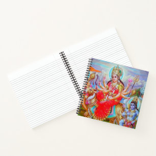 Radiant Goddess Durga Ji Painting Notitieboek