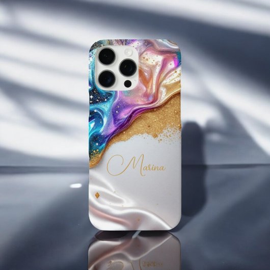Radiant Gold Glitter iPhone / iPad hoesje