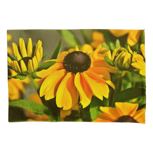 Radiant Golden Black Eyed Susan Rudbeckias Kussensloop (Voorkant)