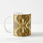 Radiant Golden Pattern Koffiemok (Links)