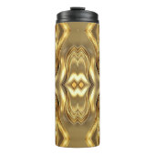 Radiant Golden Pattern Thermosbeker (Voorkant)