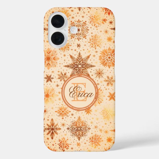 Radiant Golden Snowflake Elegance Case-Mate iPhone Case (Achterkant)