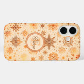 Radiant Golden Snowflake Elegance Case-Mate iPhone Case (Achterkant (horizontaal))