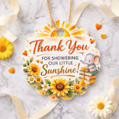 Radiant Golden Sun Celebration Bedankjes Labels