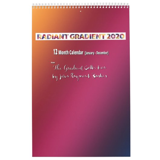 Radiant gradiënt 2020 Agenda Kalender (Hoes)