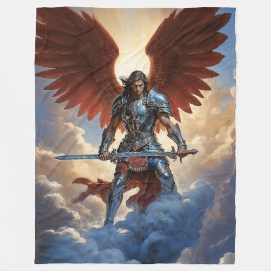 Radiant Guard Archangel Michael Fleece Deken (Voorkant)