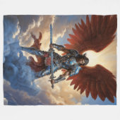 Radiant Guard Archangel Michael Fleece Deken (Voorkant (Horizontaal))