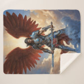 Radiant Guard Archangel Michael Sherpa Deken (Voorkant (horizontaal))