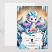 Radiant Happy Dragon Verjaardag Kaart (Voorkant / Achterkant)