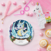 Radiant Happy Dragon Verjaardag Papieren Bordje (Feest)