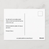 Radiant Happy Photo Wedding Sla de datum op Briefkaart (Achterkant)