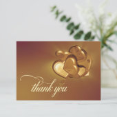 Radiant hart Hartelijk dank (Versie 3) Bedankkaart (Staand voorkant)