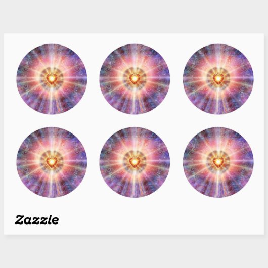Radiant Heart Ronde Sticker (Vel)