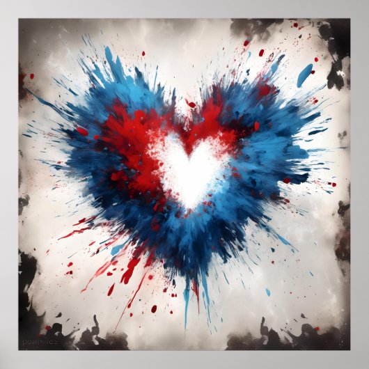 Radiant Heartburst Poster (Voorkant)