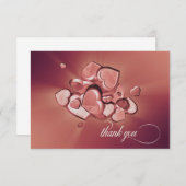 Radiant Hearts bedankkaart (versie 6) (Voorkant / Achterkant)