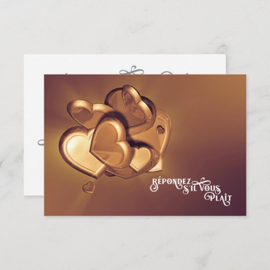 Radiant Hearts RSVP (versie 1) (Voorkant / Achterkant)