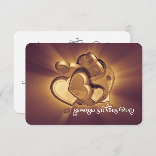 Radiant Hearts RSVP (versie 2) (Voorkant / Achterkant)