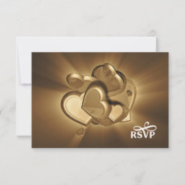 Radiant Hearts RSVP (versie 3) Kaartje