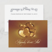 Radiant Hearts RSVP (versie 4) Kaartje (Voorkant / Achterkant)