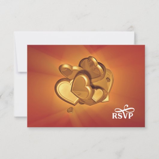 Radiant Hearts RSVP (versie 7) Kaartje (Voorkant)