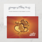 Radiant Hearts RSVP (versie 7) Kaartje (Voorkant / Achterkant)