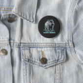 Radiant Hippo Moo Deng Ronde Button 5,7 Cm (In situ)