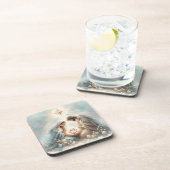 Radiant Holy Family Nativity Scene Bier Onderzetter (Rechterzijde)