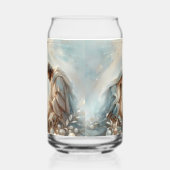 Radiant Holy Family Nativity Scene Blikvorm Glas (Links)