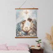 Radiant Holy Family Nativity Scene Hangend Wandkleed (Slaapkamer)