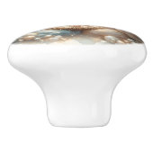 Radiant Holy Family Nativity Scene Keramische Knop (Zijkant)