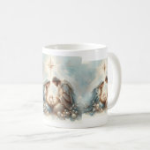 Radiant Holy Family Nativity Scene Koffiemok (Voorkant rechts)