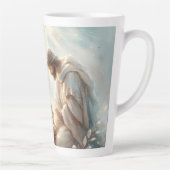 Radiant Holy Family Nativity Scene Latte Mok (Rechts)