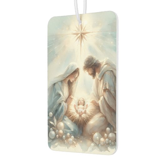 Radiant Holy Family Nativity Scene Luchtverfrisser (Links)